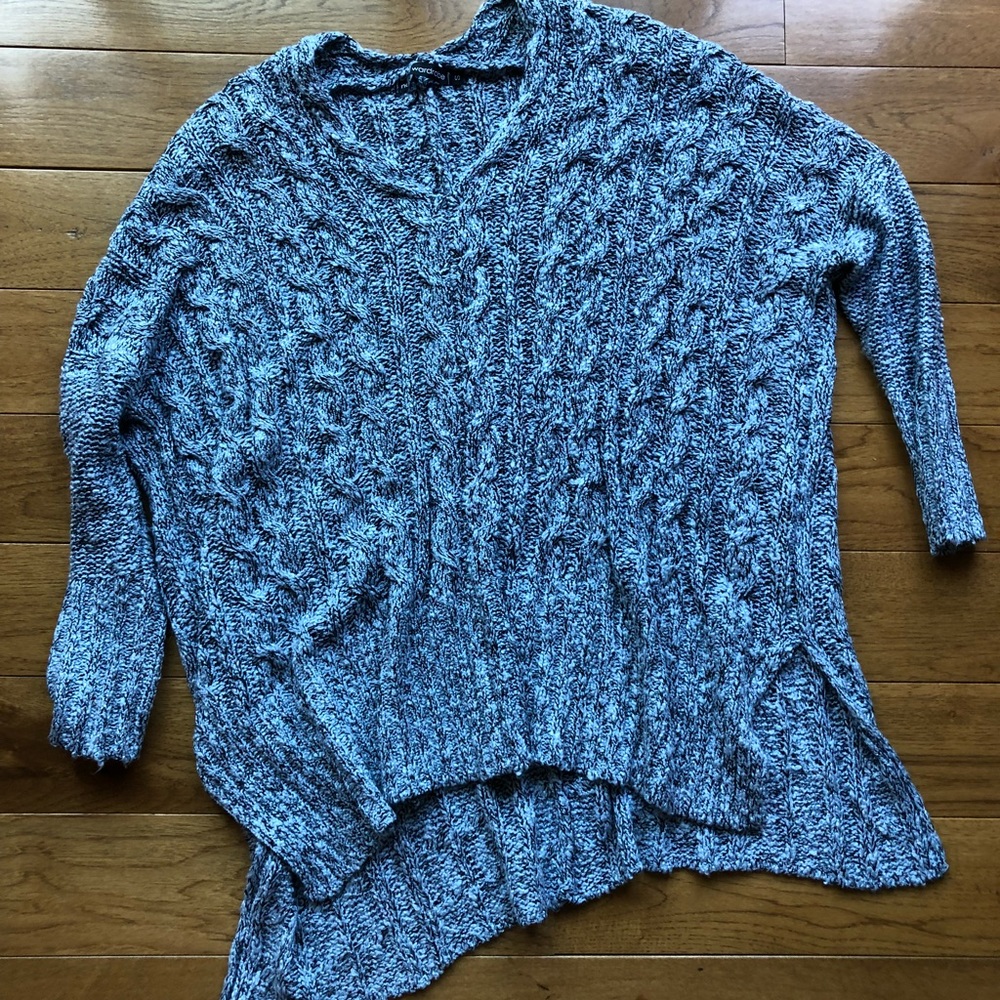 Cable knit sweater tunic